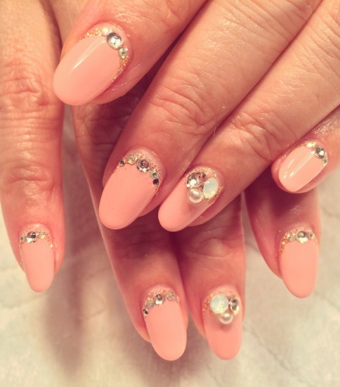 キラキラビジューネイル✨