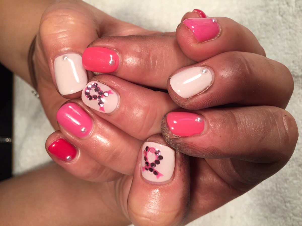 ピンクリボンネイル