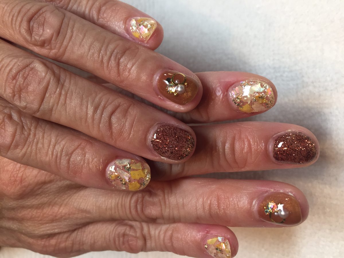 秋色ネイル💅