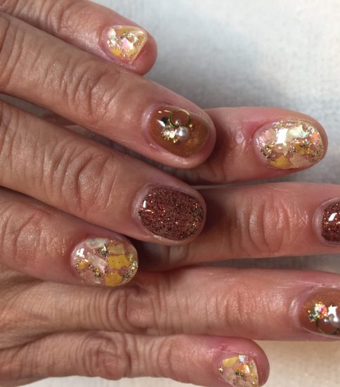 秋色ネイル💅