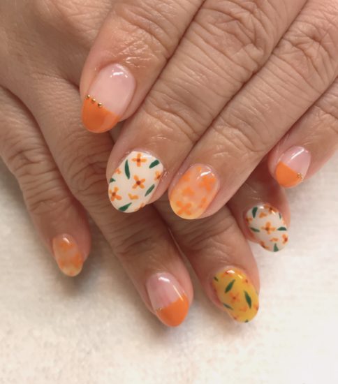 金木犀ネイル✨